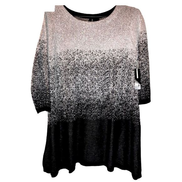 MEW WITH TAGS “ND” Women’s Black and Silver Sweater Size: Small - Picture 1 of 6